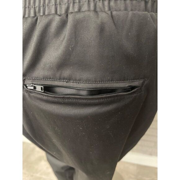 H&M Women Black Twill High Waisted Jogger Size 14 - Picture 8 of 12